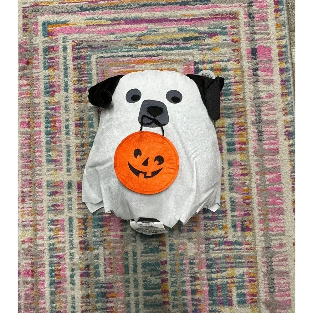 Target 2024 Ghost Dog Halloween Decorative Pillow Pumpkin NWT